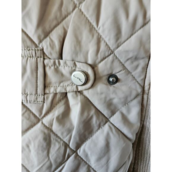 Lauren Ralph Lauren XL Quilted Full Zip VEST Khaki Equestrian - Picture 3 of 13